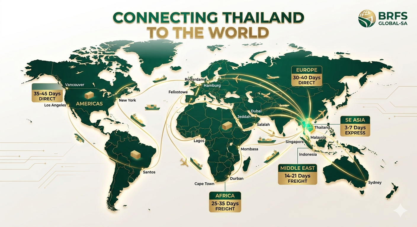 BRFS Sea Freight and Logistics Map